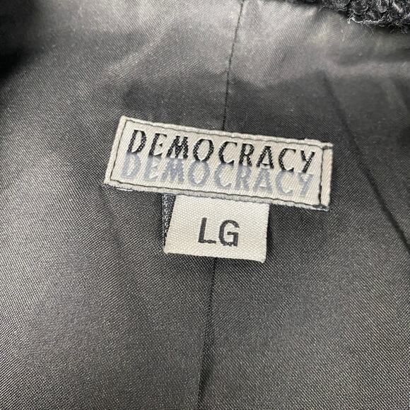 Vintage Democracy Womens Size L Curly Knit Button Front Cardigan Sweater - Picture 4 of 5